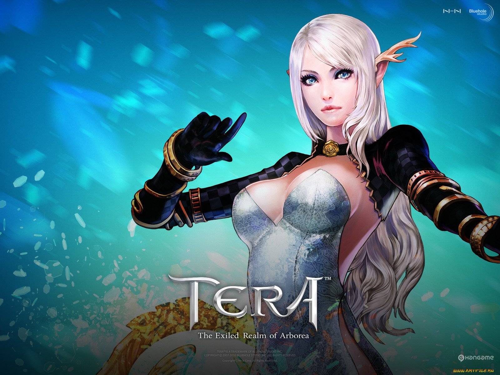 Обои Свалка Tera: The Exiled Realm Of Arborea, обои для рабочего стола,  фотографии видео, игры, tera, the, exiled, realm, of, arborea, взгляд,  эльф, девушка Обои для рабочего стола, скачать обои картинки заставки